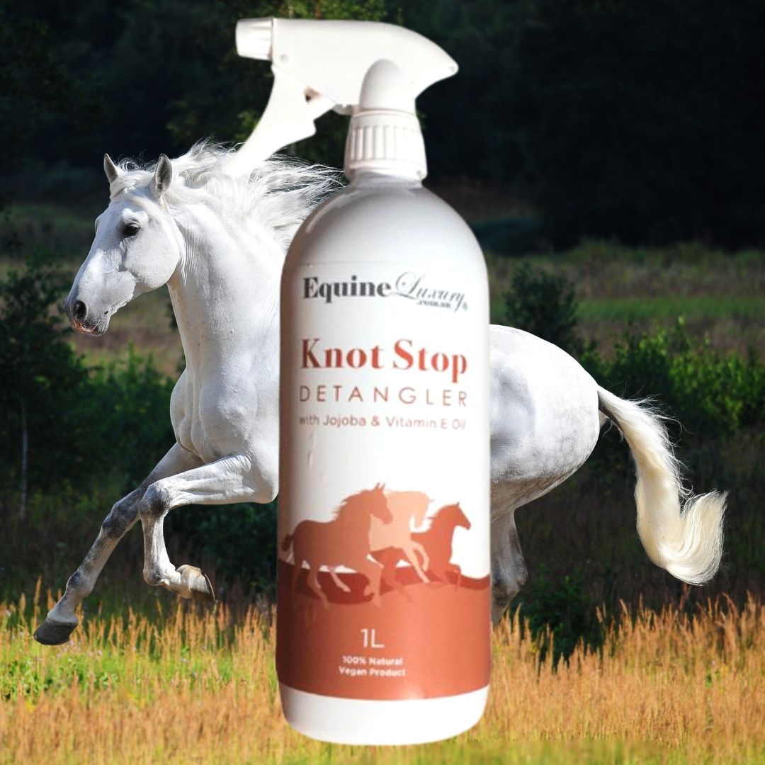 <transcy>EquineLuxury "Knot Stop" Natural Mane & Tail Detangler</transcy>