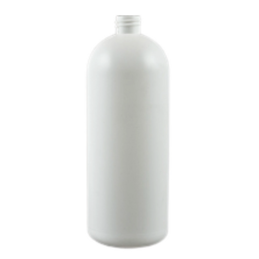 1L White PET Tall Boston Bottle